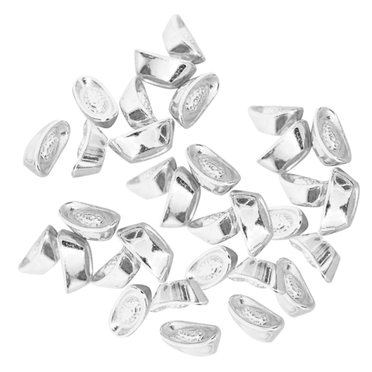 RUNROTOO 50Pcs Miniature Alloy Ingot Decorations - Lucky Charm Mini House Accessories for Dollhouse, Desktop Display, DIY Crafts and Home Ornaments | Perfect for Fairy Garden, Christmas Village & Model Train Scenes