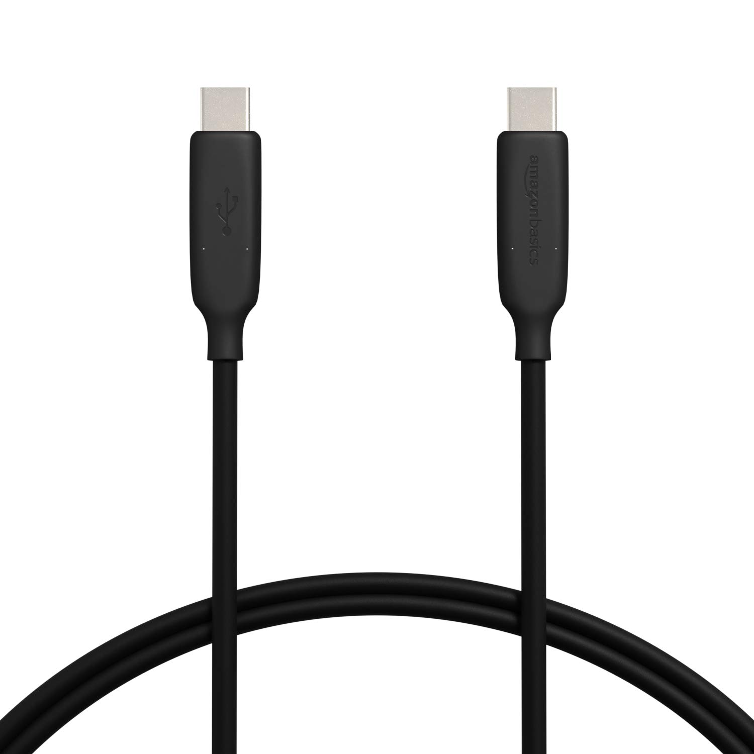 Amazon Basics 60W Fast Charging USB-C 3.1 Gen1 to USB-C Cable - 3ft (0.9m) Black | High-Speed Charging for MacBook, iPad Pro, Galaxy S22 & More | Home, Office & Travel Use