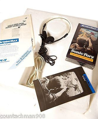 Action Max Game System Complete in Box with Sealed Sonic Fury Game Cartridge - Classic 80s Light Gun Video Game Console for Retro Gaming Enthusiasts - Perfect for Home Entertainment and Collector's Display
