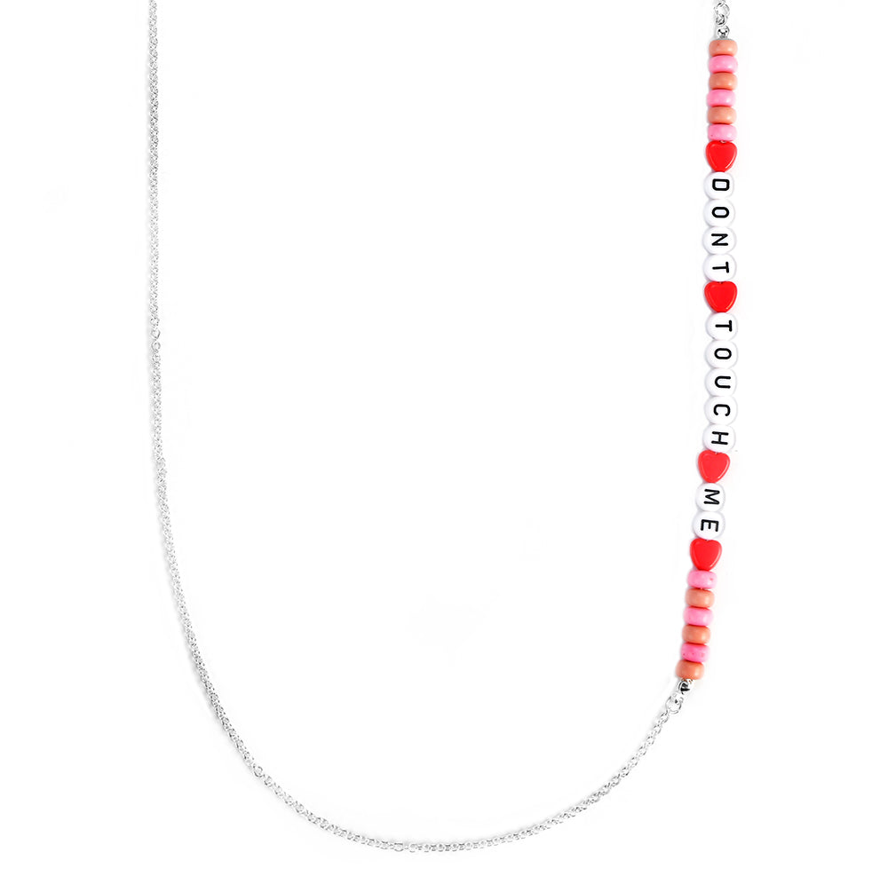3mm Silver Mask Chain Necklace - Stylish Beaded Jewelry for Women | Perfect for Everyday Wear, Parties & Gifts