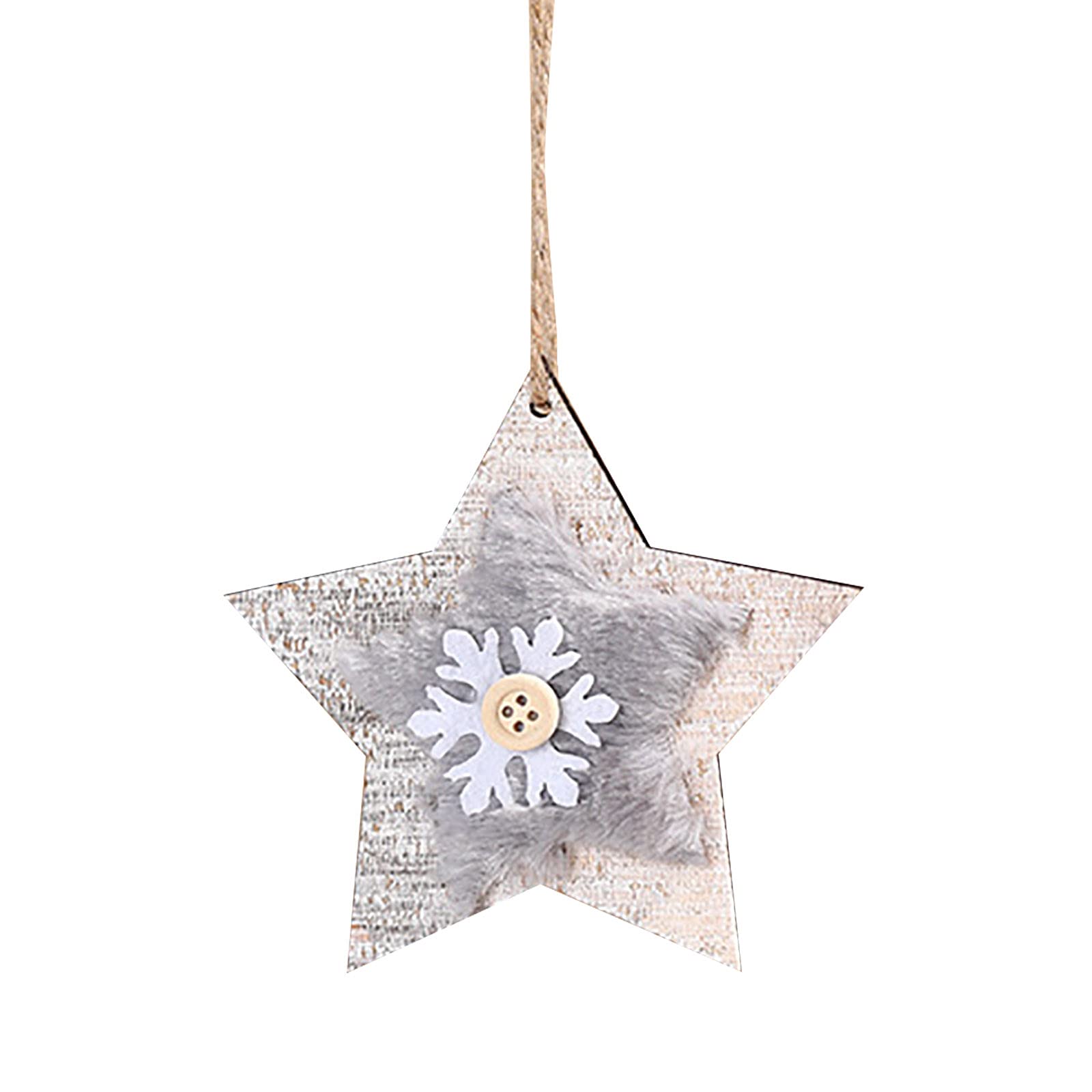 2023 DIY Christmas Decorations Set - Handmade Wooden & Plush Ornaments for Indoor/Outdoor Tree, Home, Party | Perfect Gift for Holiday Decorating