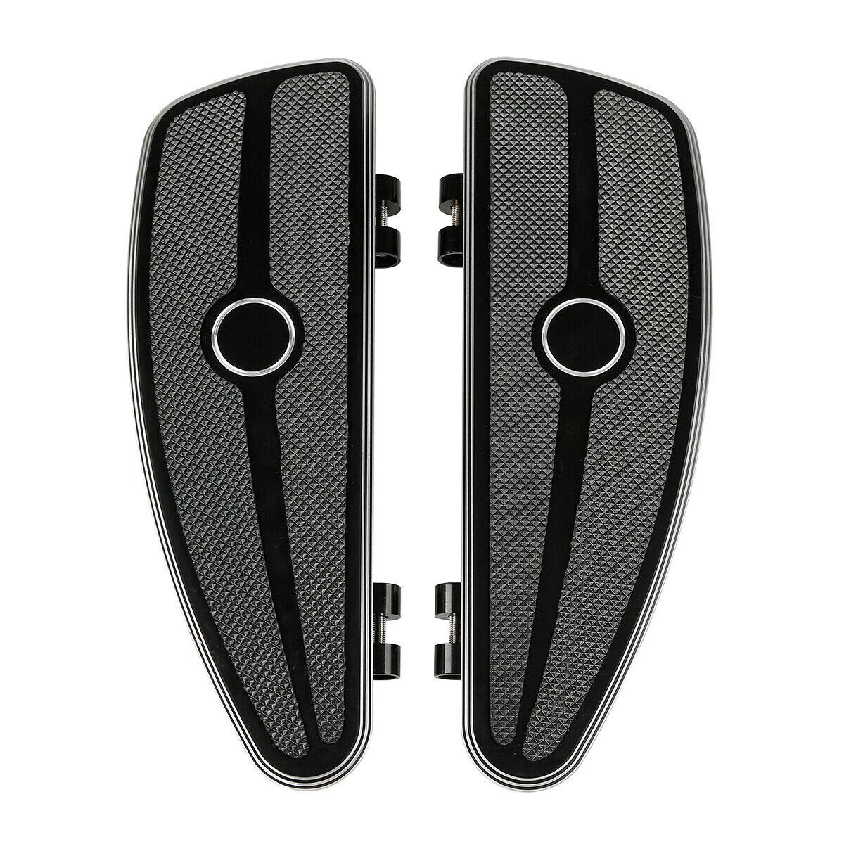 Harley Davidson TCMT Half-Shield Burst Rider Footboard for Touring, Road King, Electra Glide, Street Glide (1986-2025) & Trike Models (2008-2023) - Compatible with Softail FL (1986-2017) & Switchback FLD (2012-2016) - Perfect for Long Rides and Custom Bike Upgrades