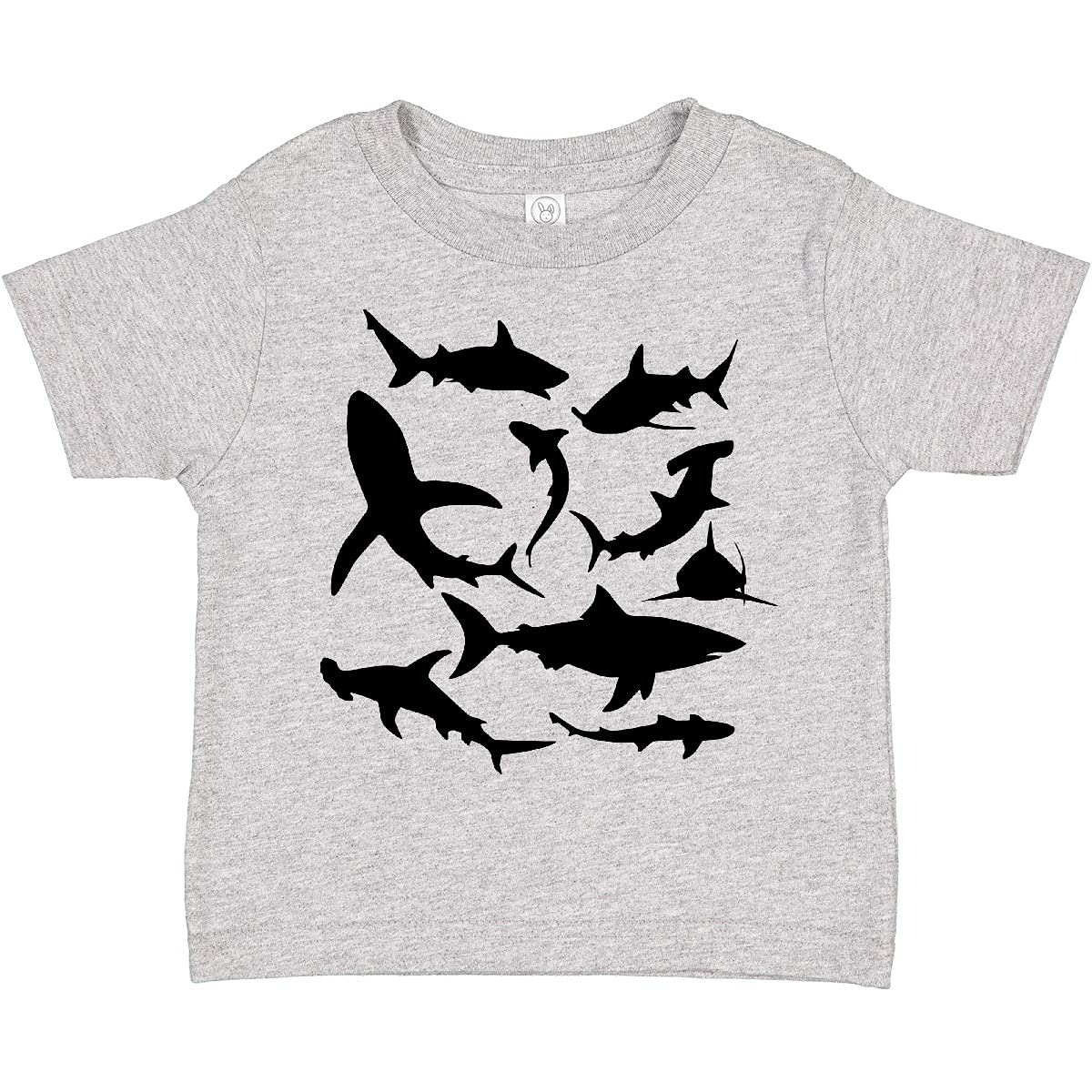 Inktastic School of Sharks Toddler T-Shirt - Cute Baby Shark Graphic Tee for Boys & Girls - Soft Cotton Kids Shirt for Playdates, Beach Trips & Family Outings