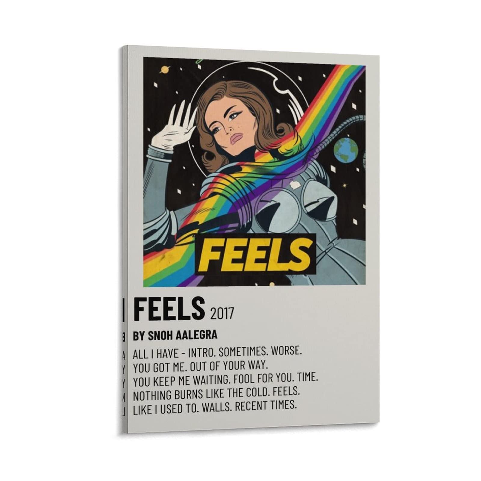FEELS 2017 Snoh Aalegra Canvas Poster - 24x36inch (60x90cm) Framed Wall Art for Bedroom, Office & Living Room Decor - Perfect Gift for Music & Sports Fans
