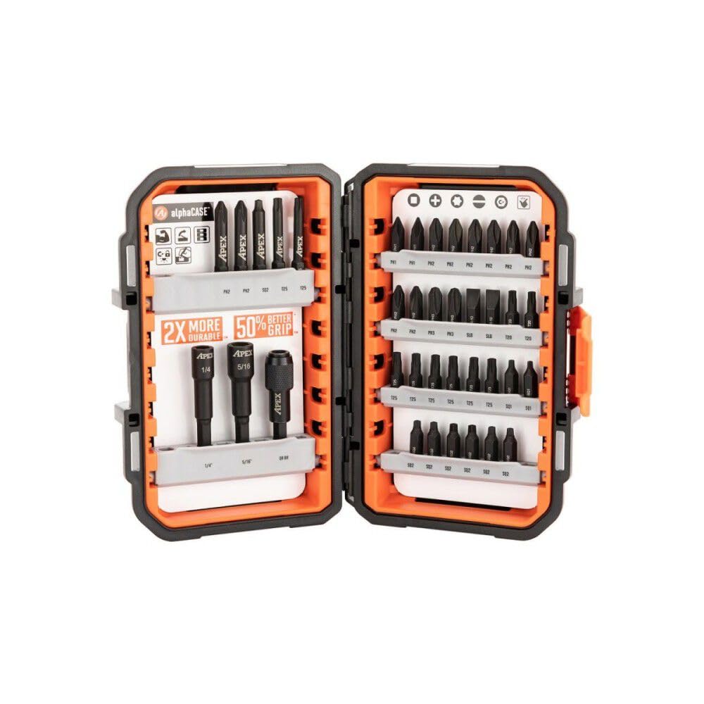 38-Piece Industrial Multi-Tool Fastening Set - Heavy Duty Repair Kit for Home Improvement, Automotive & Construction Projects