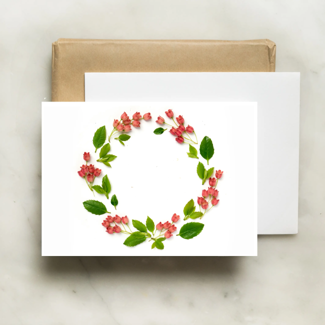 Elegant Floral Bell Ring - Handcrafted Botanical Branch Bottle Card for Weddings & Special Occasions | Perfect Gift for Bridesmaids & Nature Lovers