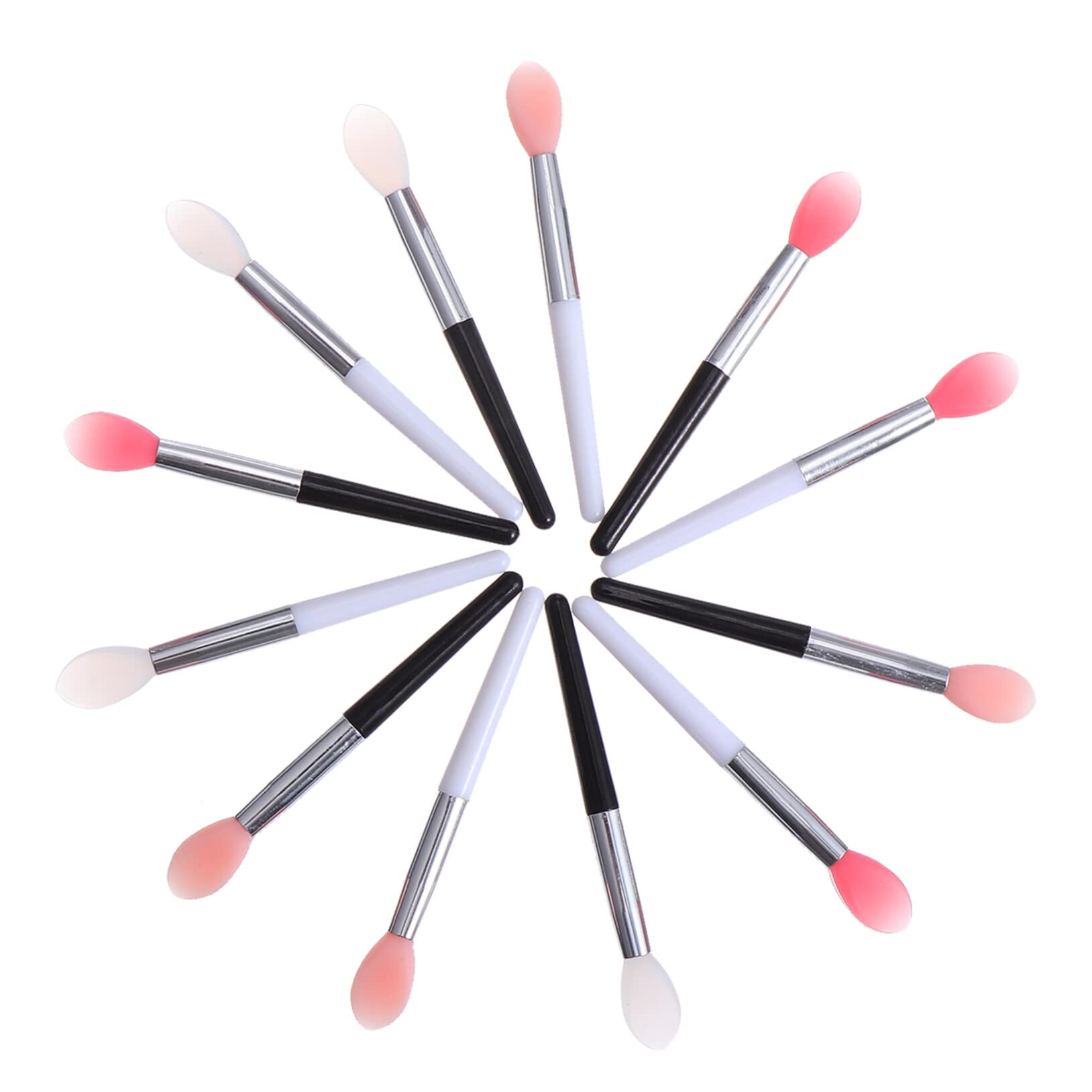 Healeved 12-Piece Silicone Lip Mask Brush Set – Travel Makeup Brushes for Lip Exfoliation & Lipstick Application | Perfect for Home, Travel & Professional Makeup Kits