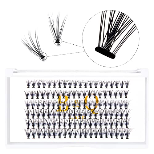20D Cluster Lashes for DIY Eyelash Extensions - 120pcs Individual Lash Clusters (0.07mm Thickness, 14mm Length) - Natural Volume & Easy Application for Home Use, Parties & Special Occasions