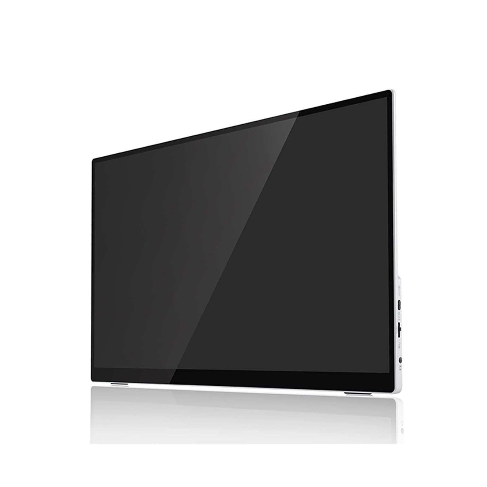 liushop 13.3'' Portable Laptop Monitor - 1080P FHD IPS HDR Touchscreen Display with USB-C & HDMI, Compatible with Xbox PS4 Switch Laptop PC Phone - Includes Desktop Stand (White) | Perfect for Gaming, Work from Home & Travel