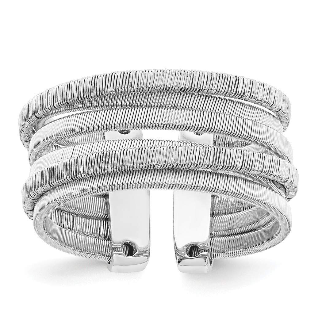 925 Sterling Silver Rhodium Plated Adjustable Ring for Women - Elegant Stackable Jewelry Gift for Anniversary, Birthday & Valentine's Day - Perfect for Everyday Wear & Special Occasions