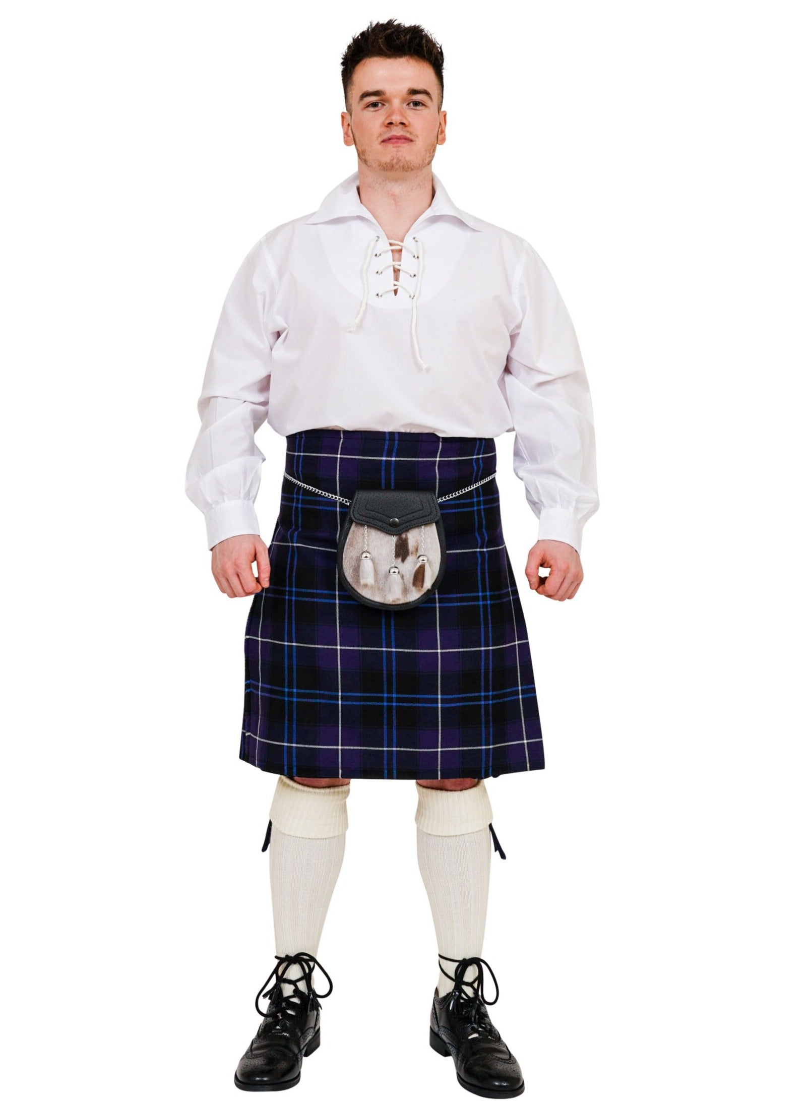 Jacobite Kilt Rental Outfit - Includes Shirt to Keep | Perfect for Scottish Weddings, Highland Games & Celtic Events