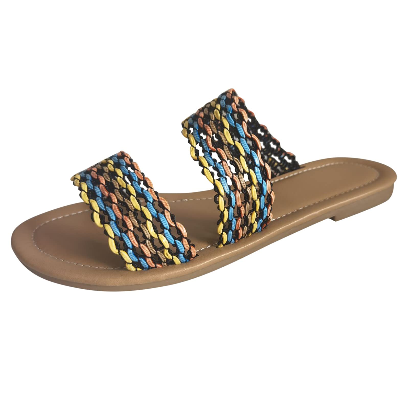 Women's Breathable Water Shoes for Beach, Pool & Outdoor - Fashionable Flat Hollow Summer Slippers with Peep Toe Design - Perfect for Swimming, Surfing, Yoga and Water Sports