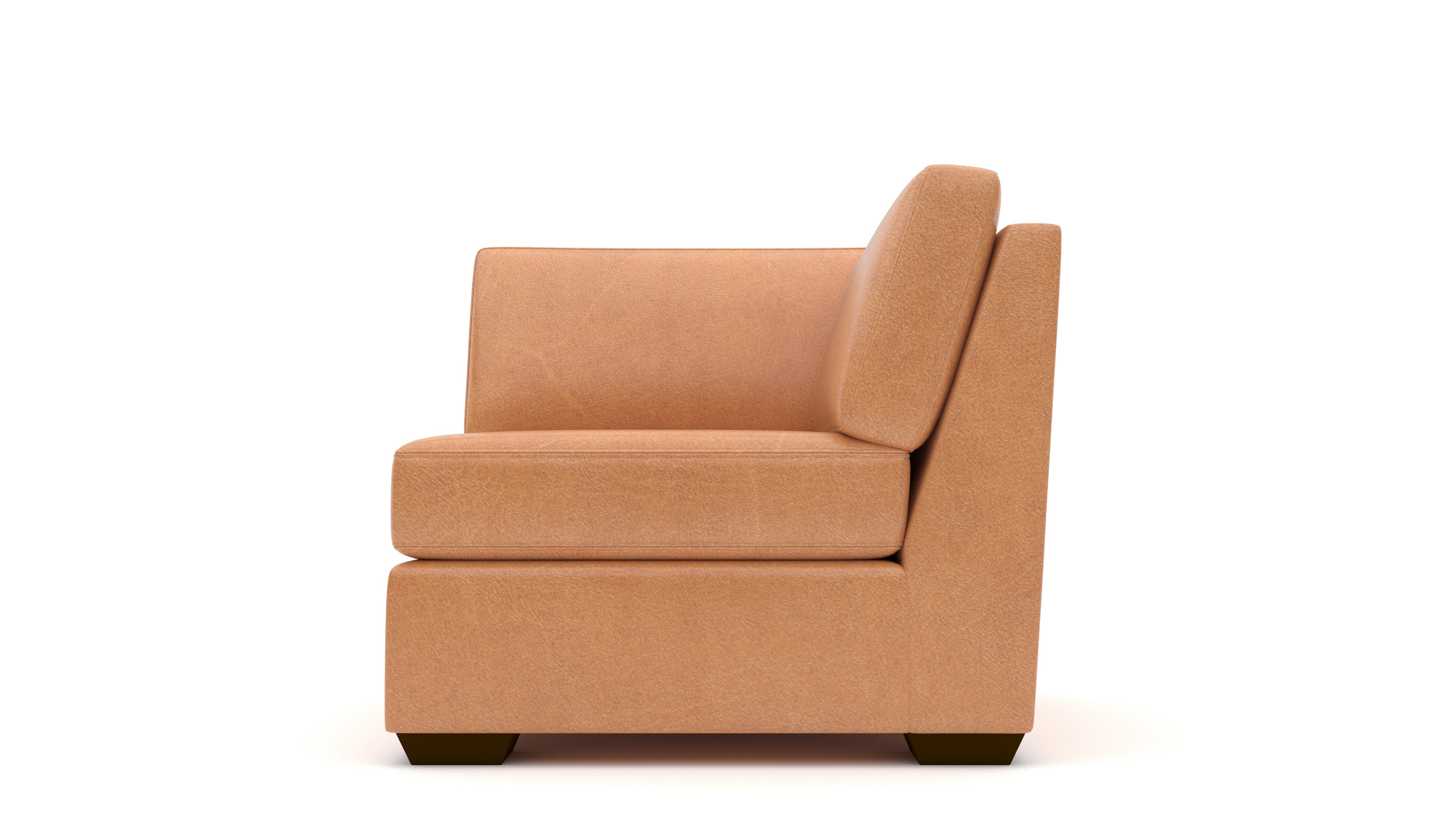 Premium Deep Leather Corner Sofa Unit - Modern Living Room Furniture for Comfortable Lounging & Relaxation