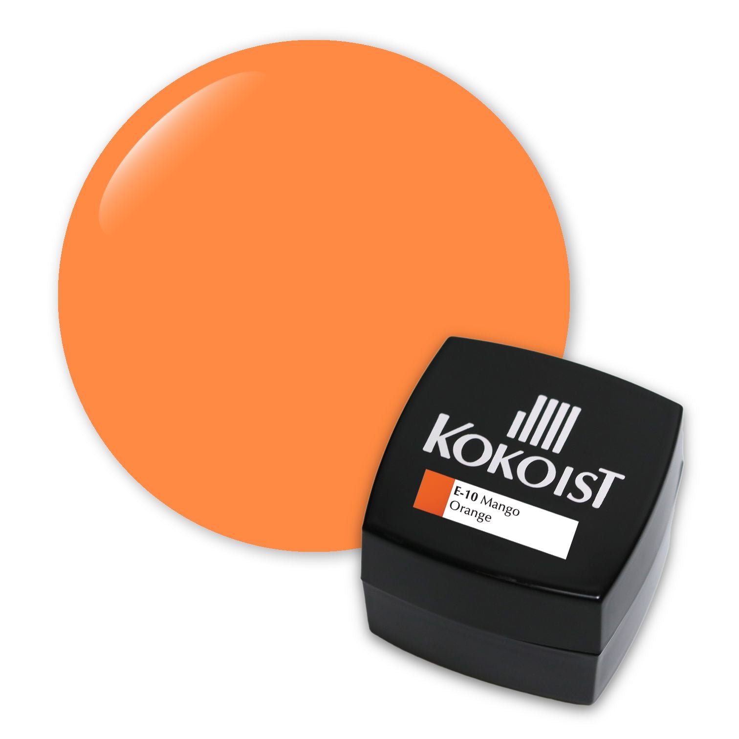 Kokoist E 10 Mango Orange Nail Gel Polish - Long Lasting Vegan Nail Art Supplies for Salon & Home Manicure - Perfect for Summer Nails, Bridal Party, and Special Occasions