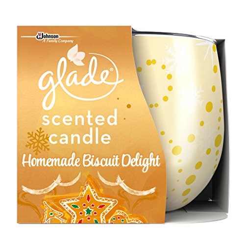 Glade Vanilla Scented Candles Air Freshener - 3 Pack Home Fragrance for Living Room, Bedroom & Bathroom - Long Lasting Aroma for Relaxation & Stress Relief