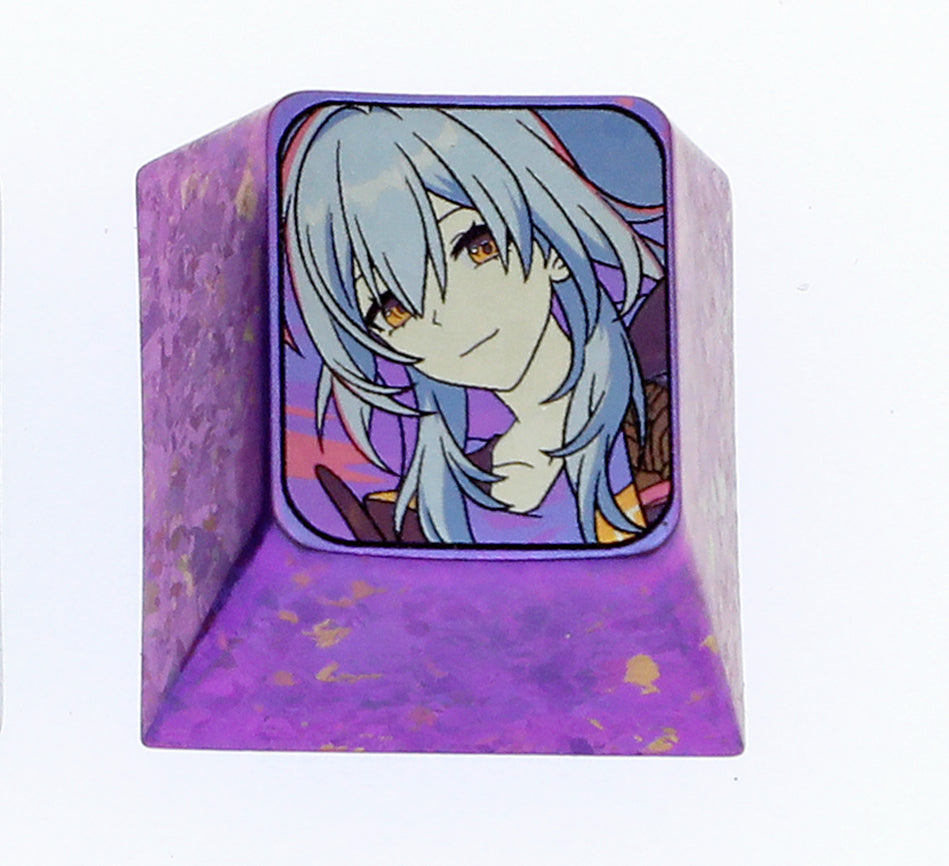 Honkai: Star Rail 1U Titanium Alloy Custom Keycaps - Anime Game Character Mechanical Keyboard Accessories for Gaming PC Setup & Collectors