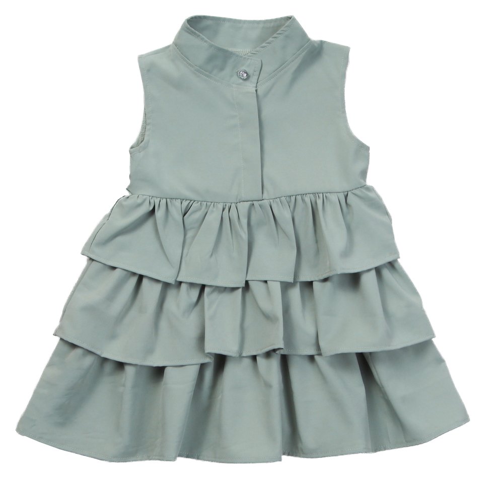 StylesILove Little Princess Girl High Neck Sleeveless Ruffle Bubble Party Dress - Elegant Toddler Formal Wear for Birthday, Wedding & Special Occasions
