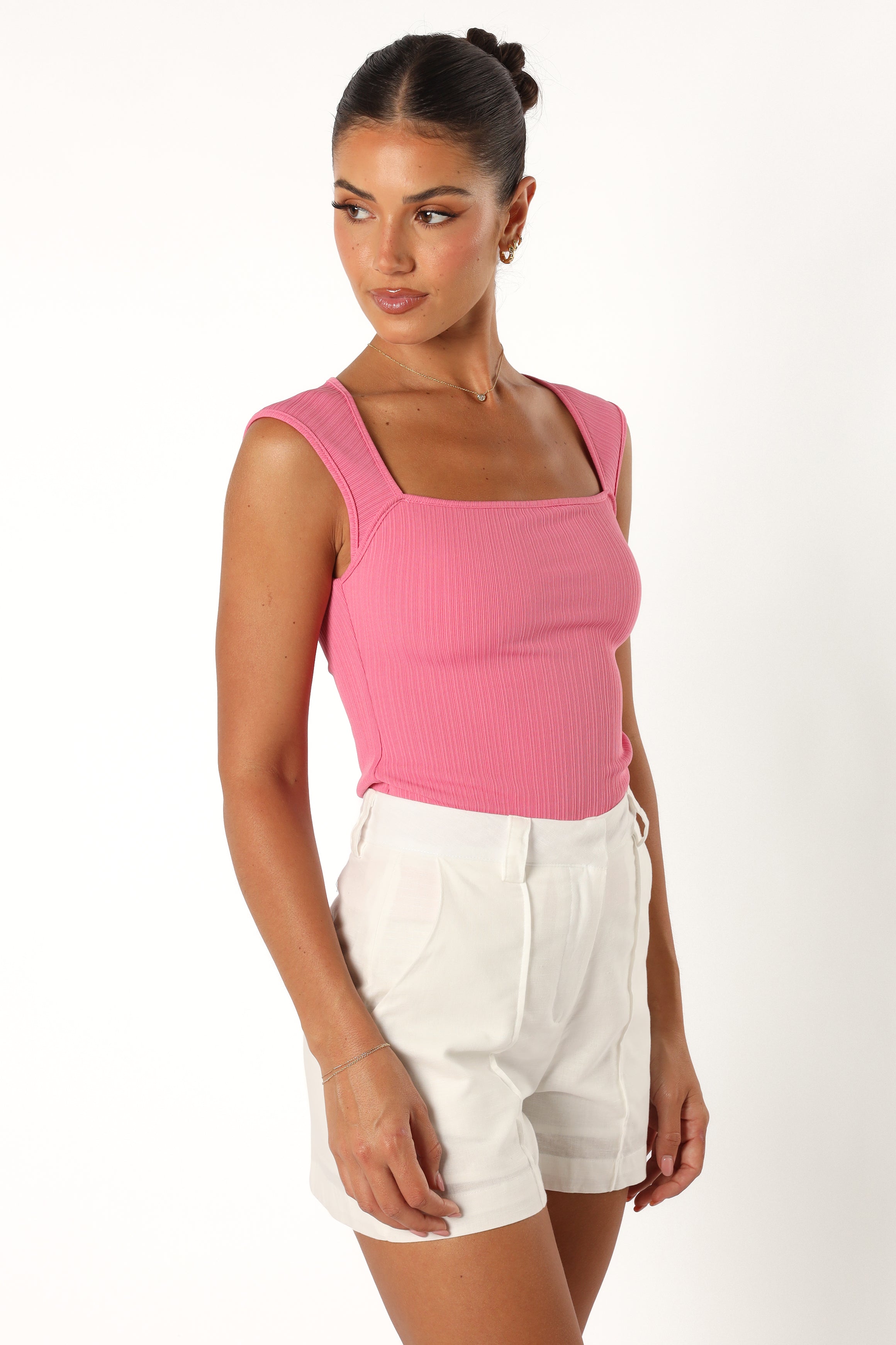 Clara Women's Pink Blouse - Elegant Casual Top for Work, Date Night & Everyday Wear