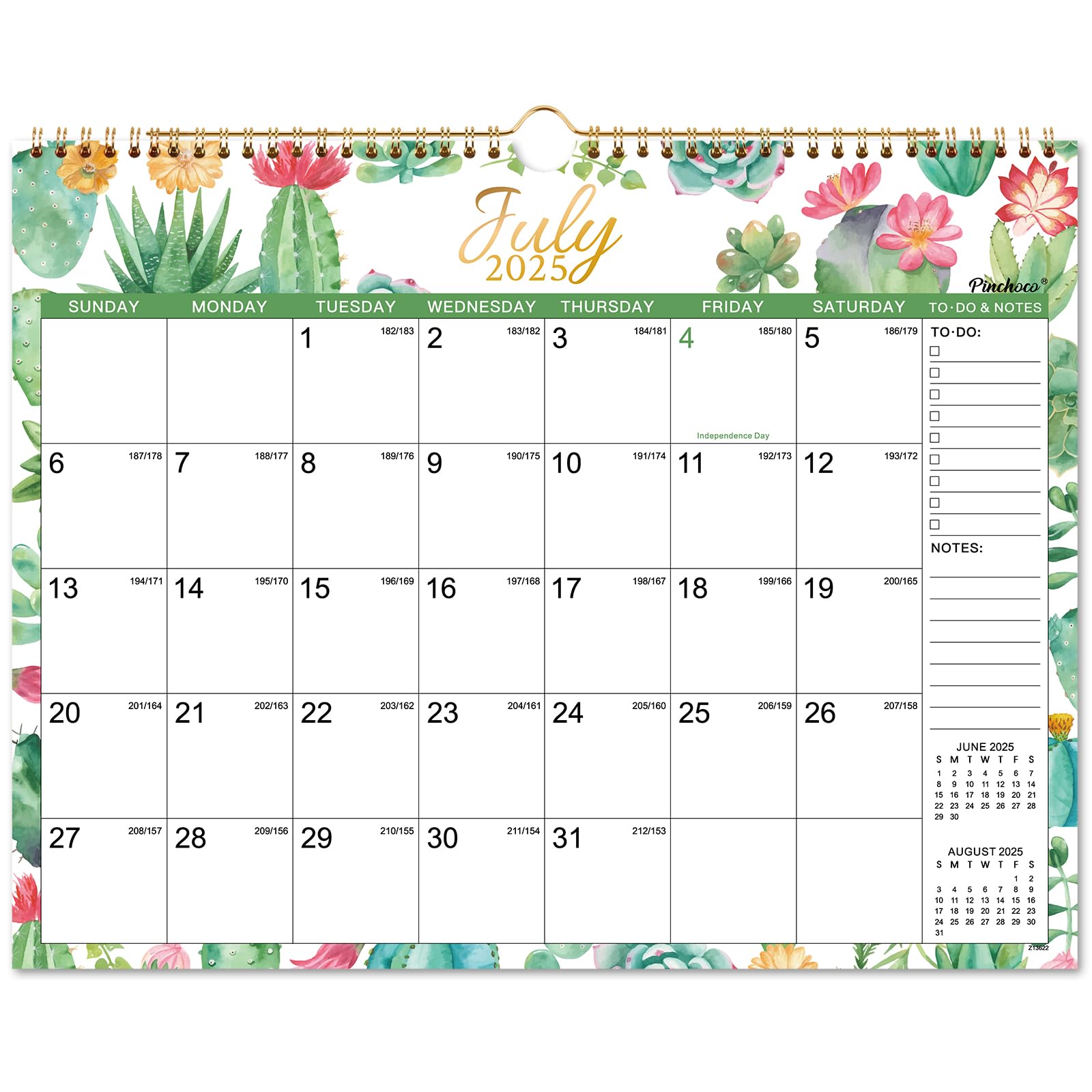 2025-2026 Wall Calendar with Thick Paper & Hanging Hook | 18-Month Large Format Planner (July 2025-December 2026) | 14.8