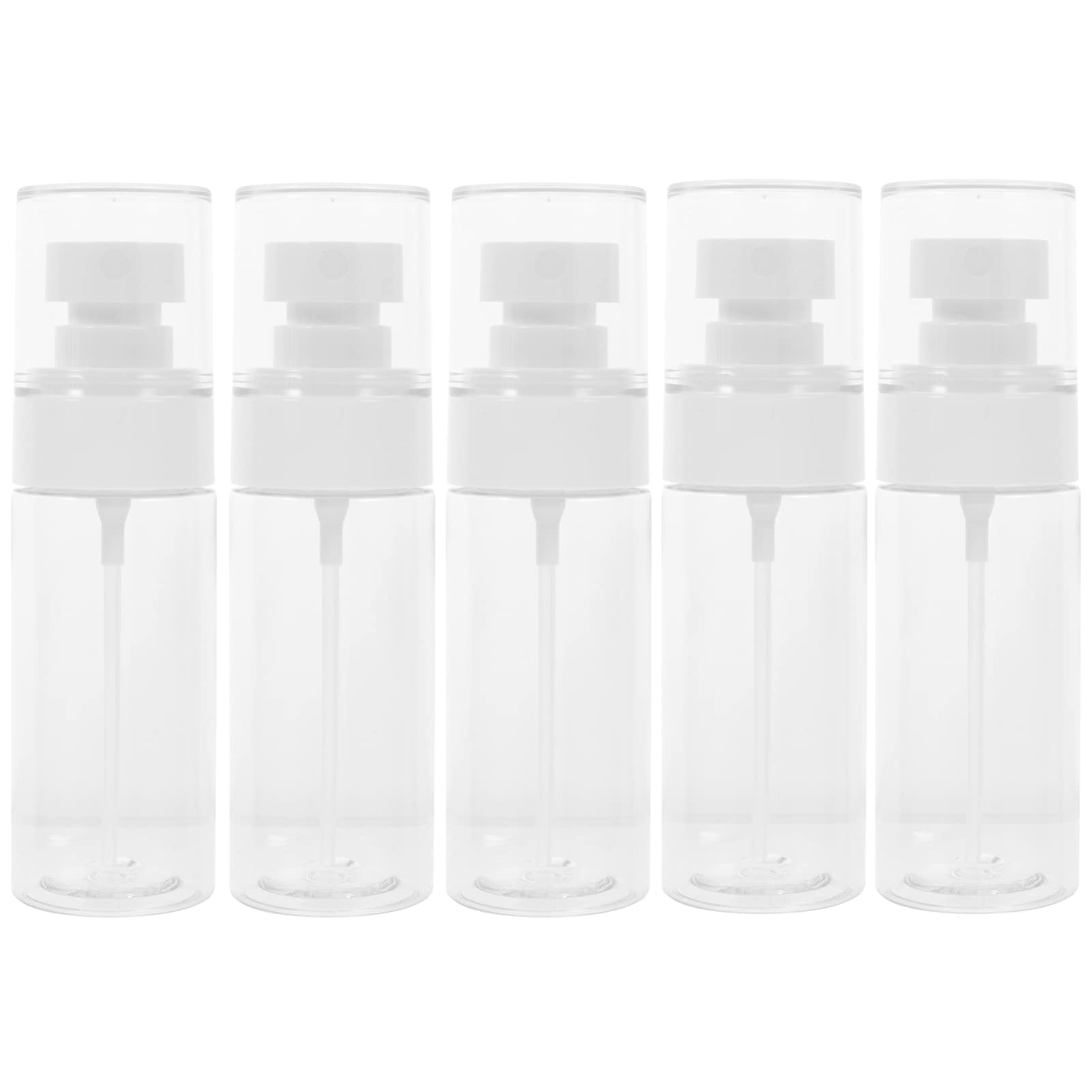 LALAFINA 5-Pack Travel Size Hairspray Bottles - Refillable Fine Mist Sprayer for Perfume, Cosmetic & Toiletries | Portable Mini Spray Containers for Travel, Gym, Purse & On-the-Go Use