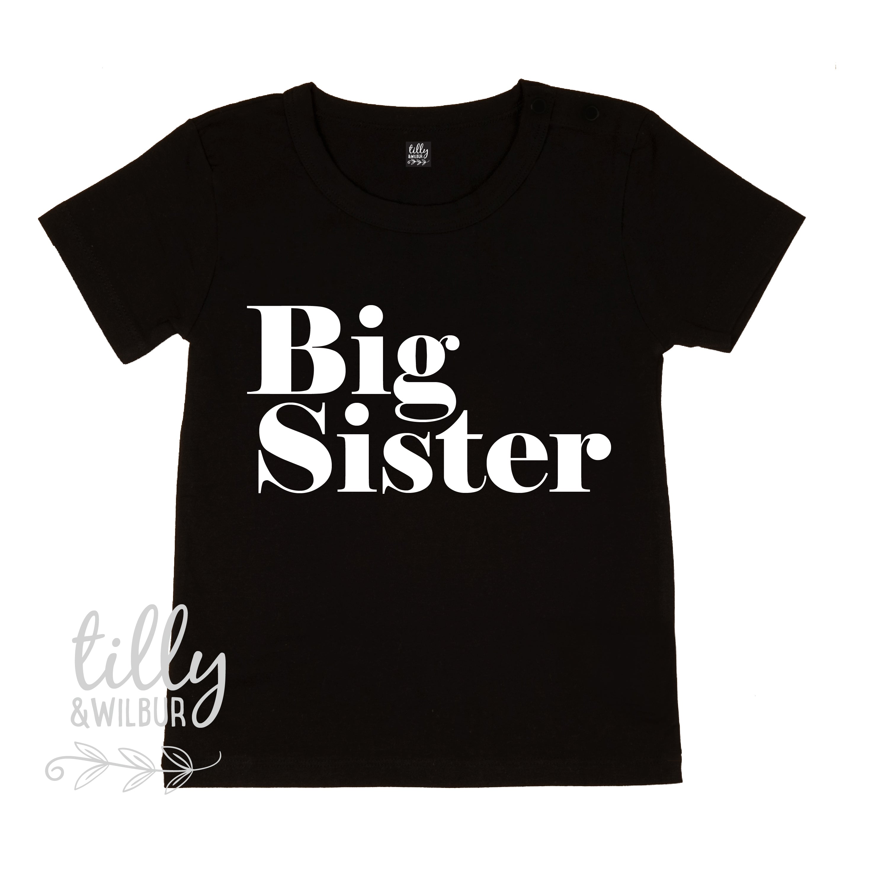 Big Sister T-Shirt - Comfortable & Stylish Graphic Tee for Women - Perfect for Sibling Love, Family Events & Casual Outfits