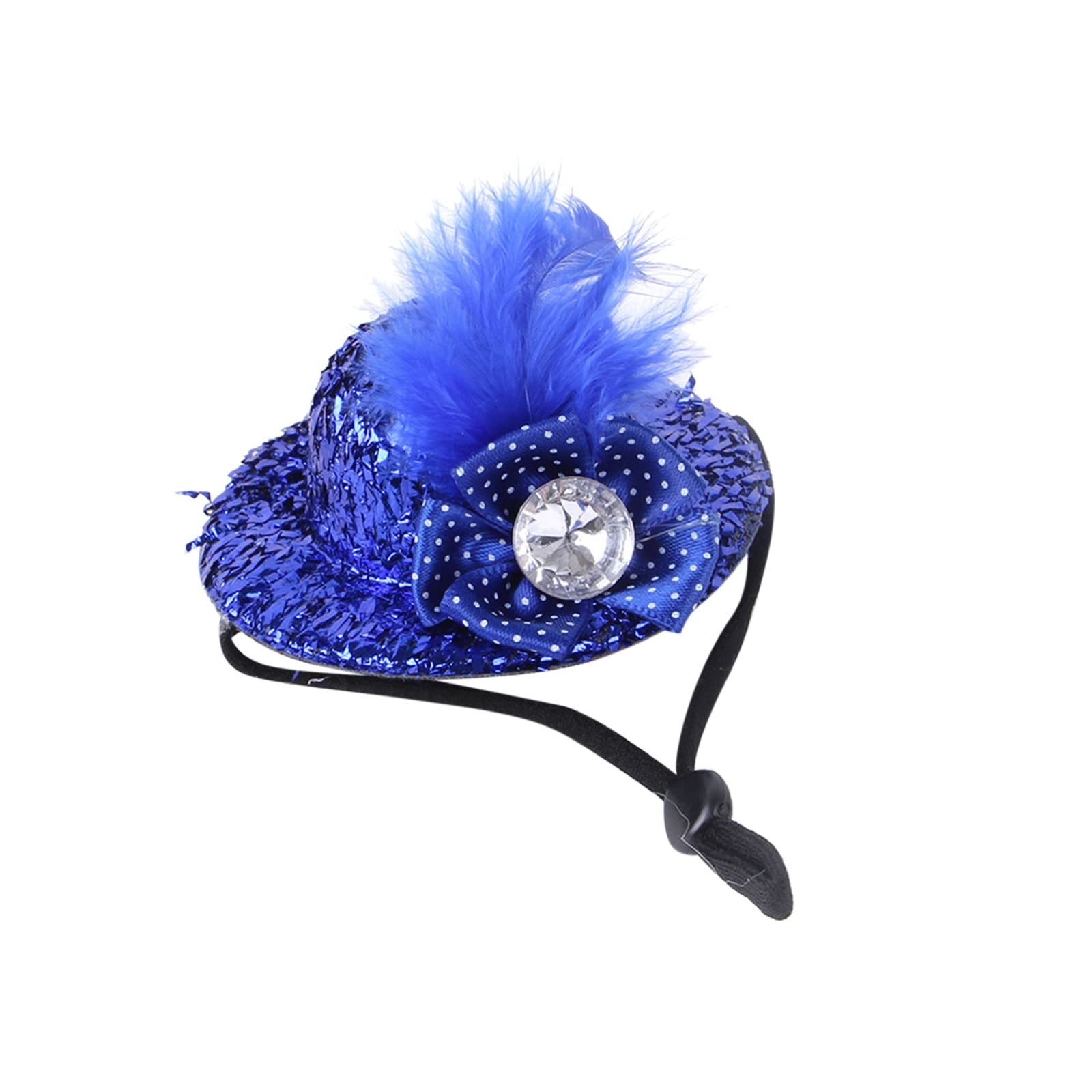 Funny Small Animal Hats for Chickens, Ducks & Tiny Pets - Cute Feather Top Hat Accessories for Hens | Perfect for Pet Costumes, Photo Shoots & Parties