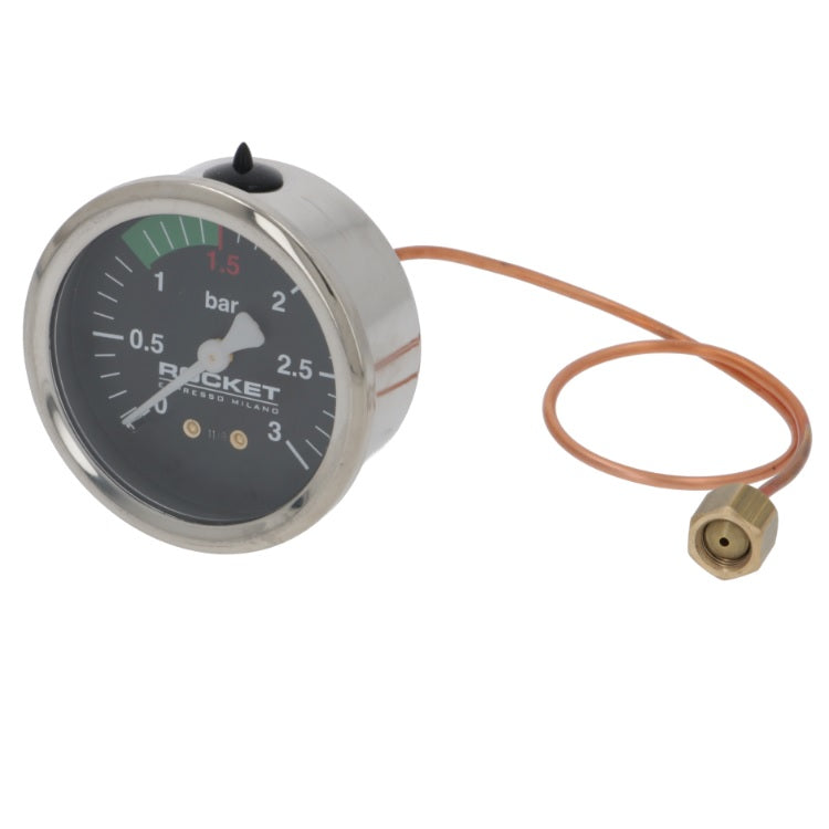 Rocket Boiler Pressure Gauge 61mm Diameter - High Precision Steam Pressure Measurement for Industrial & Home Brewing Applications