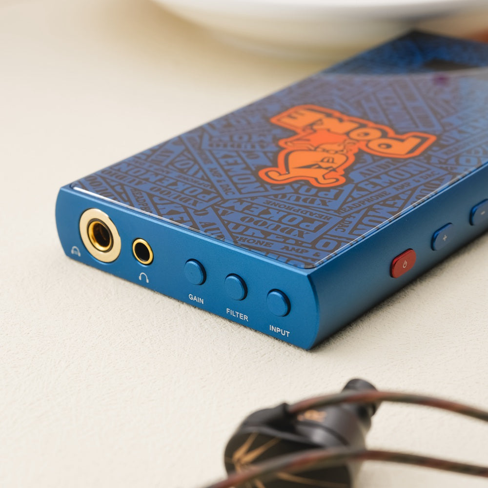 xDuoo POKE II Portable DAC & Headphone Amplifier with CS43198 Chip - 32Bit/384KHz Hi-Res Audio - Perfect for Travel, Commuting, and Home Listening