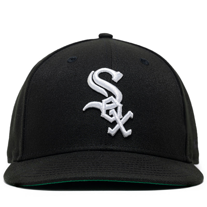 New Era x Politics Chicago White Sox 59FIFTY Fitted Hat - Black | Official MLB Licensed Baseball Cap for Men & Women - Perfect for Games, Streetwear & Sports Fans
