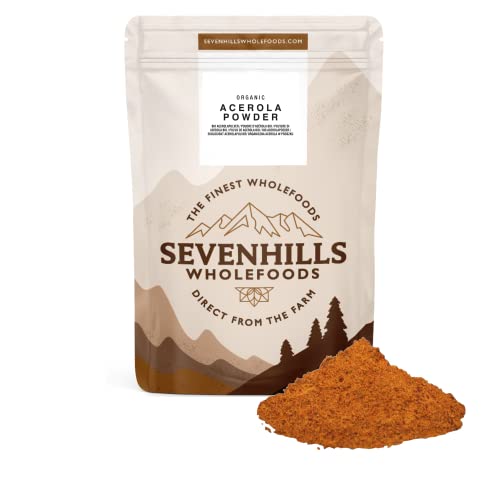 Organic Raw Acerola Powder 250g - Vitamin C Rich Superfood Supplement for Smoothies, Baking & Immune Support - VifycimSevenhills Wholefoods