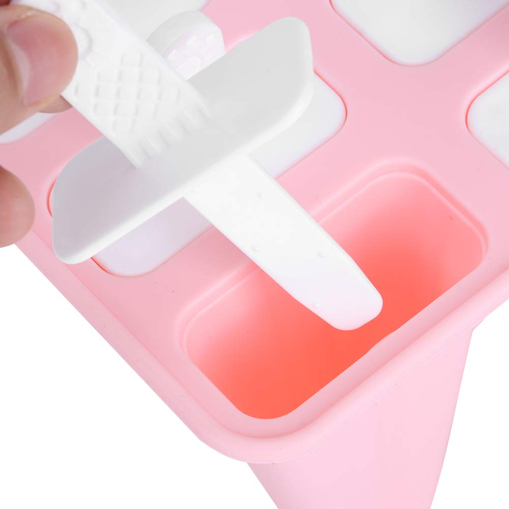 Best Popsicle Molds with Long Handles - 6 Piece Ice Cream & Applesauce Pop Maker Kit for Homemade Frozen Treats - Perfect for Summer Snacks, Kids Parties & Healthy Desserts