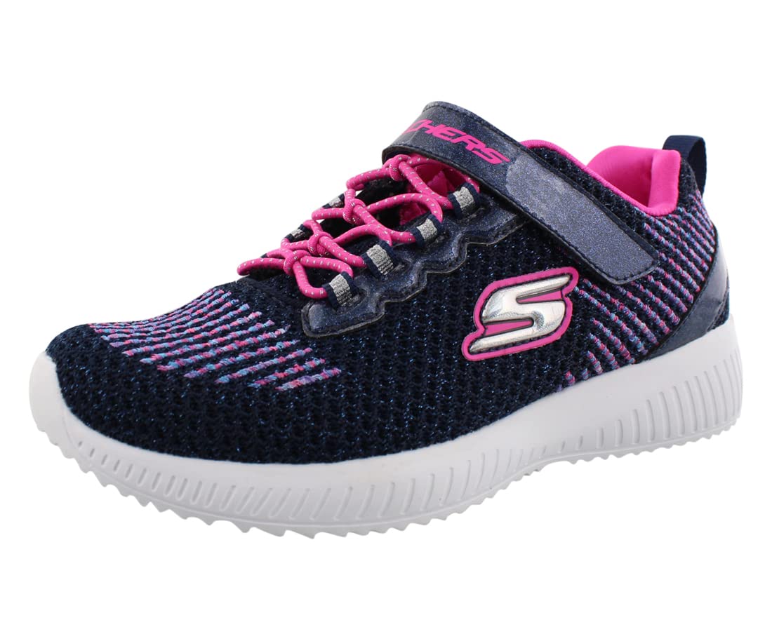 Skechers Squad Girls' Sneakers - Lightweight Comfortable Athletic Shoes for Running, Walking & School - Trendy Fashion Sneakers for Active Kids & Teens