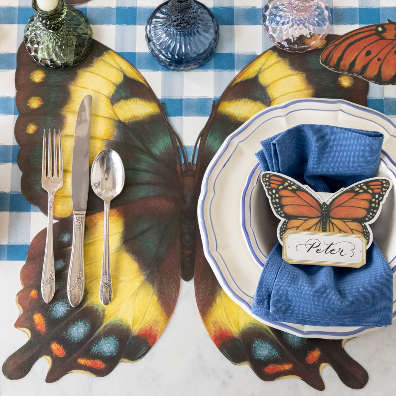 Elegant Die-Cut Butterfly Placemats for Dining Table Decor - Perfect for Spring Parties, Wedding Receptions & Home Decor