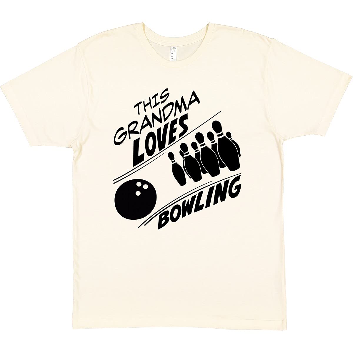 Inktastic Funny Bowling Grandma T-Shirt - Vintage Bowling Ball & Pins Design - Perfect Gift for Bowling Enthusiasts & Grandmas - Great for Bowling Leagues, Family Gatherings & Casual Wear