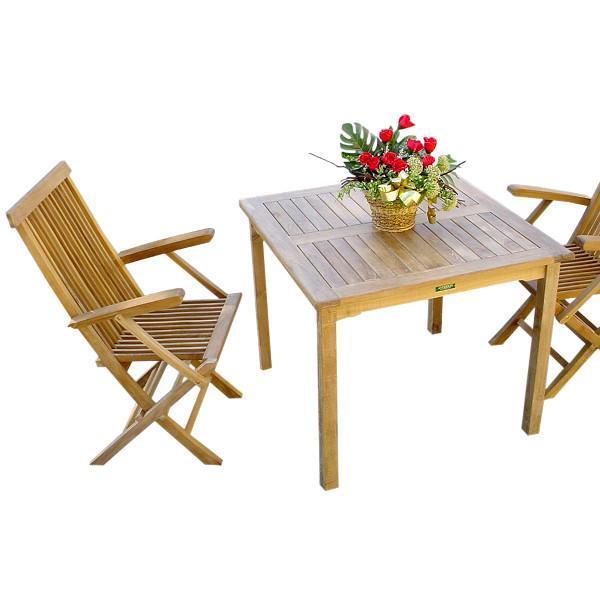 Bahama Classic 3-Piece Outdoor Bistro Table Set - Patio, Garden, Poolside Dining Furniture for Backyard & Deck