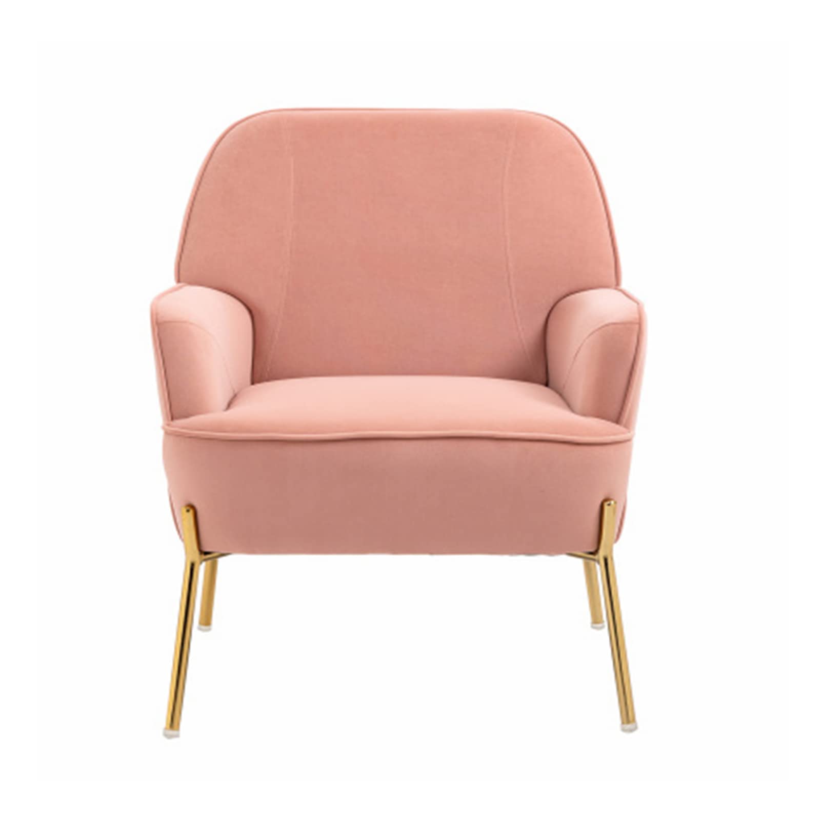 Velvet Accent Upholstered Chair - Modern Living Room Armchair with Golden Legs for Bedroom, Reading Nook & Reception Areas - Cozy Seating for Relaxation & Home Decor