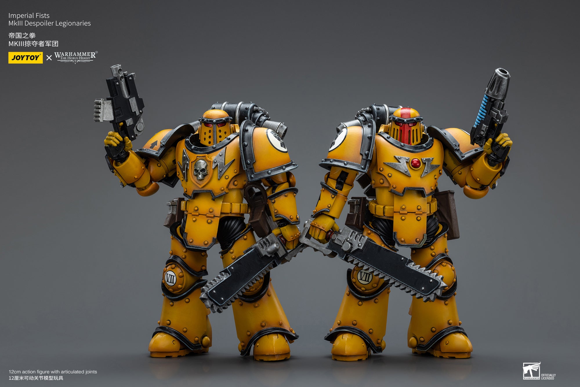 JOYTOY 1/18 Warhammer The Horus Heresy Imperial Fists Legion MkIII Despoiler Squad Action Figure - Collectible Miniature for Tabletop Gaming & Display