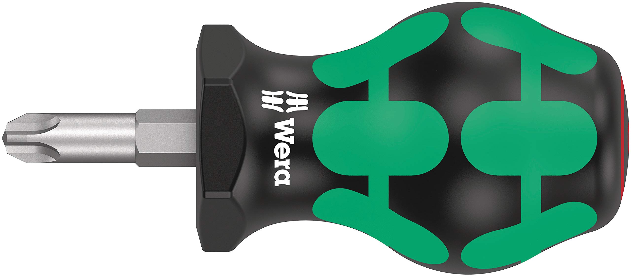 Wera 5008852001 Stubby PH #3 x 25mm Phillips Screwdriver - Compact Screwdriver for Tight Spaces, Electronics Repair & DIY Projects