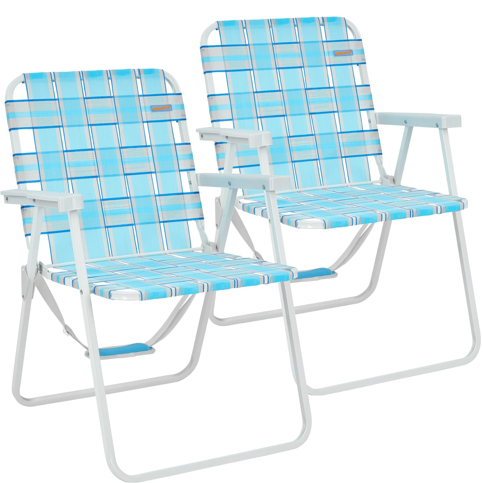 WEJOY Lightweight Folding Beach Chair with Backpack Strap - Portable High Back Camping Chair for Adults, Outdoor Lawn & Garden Chairs - Perfect for Beach, Sand, Concert, Picnics & Backyard Relaxation