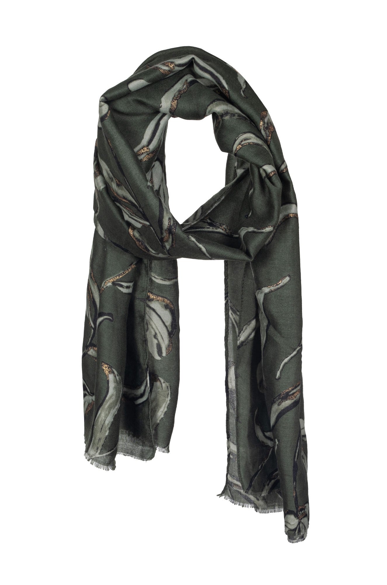 Olive Green Scarf for Women - Soft & Lightweight Winter Fashion Accessory - Perfect for Office, Travel, and Everyday Wear