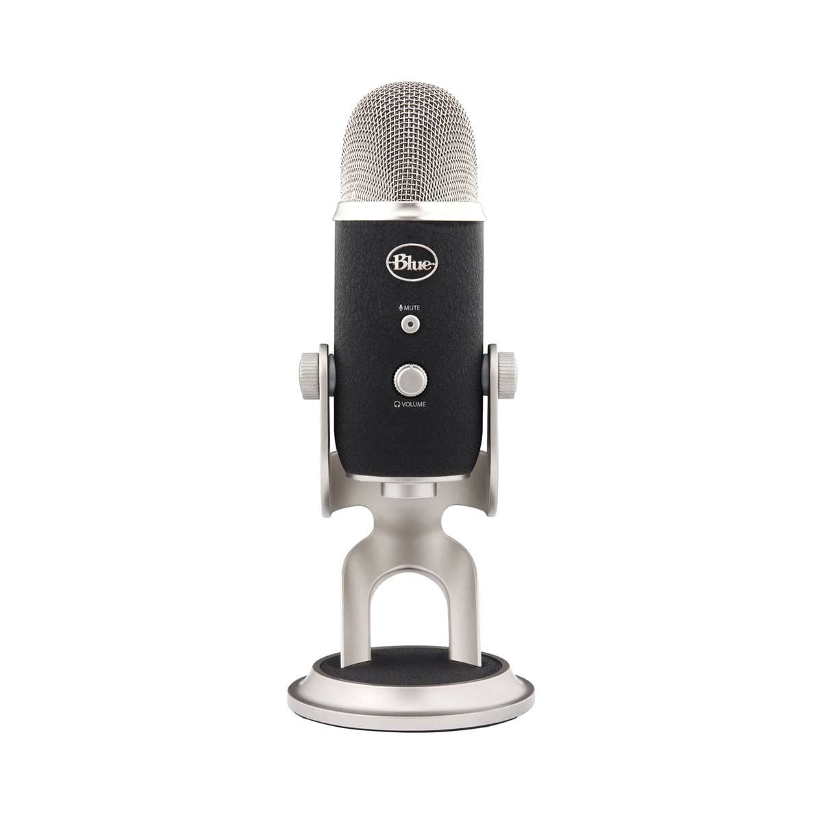 Blue Yeti Pro USB & Analog Microphone - Professional Studio Recording Mic for Podcasting, Streaming & Voiceovers (Silver) | Perfect for Home Studios, Gaming & Content Creation