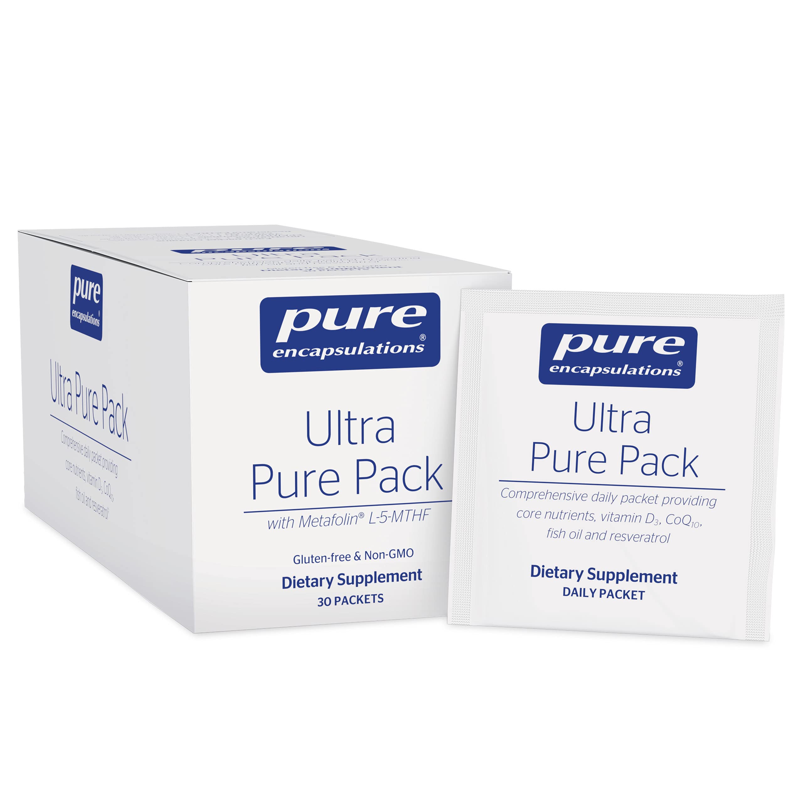 Pure Encapsulations Ultra Pure Pack - Premium Multivitamin & Mineral Supplement for Cardiovascular Health, Liver Support & Energy Boost | 30 Packets | Ideal for Active Lifestyles & Daily Wellness Routine