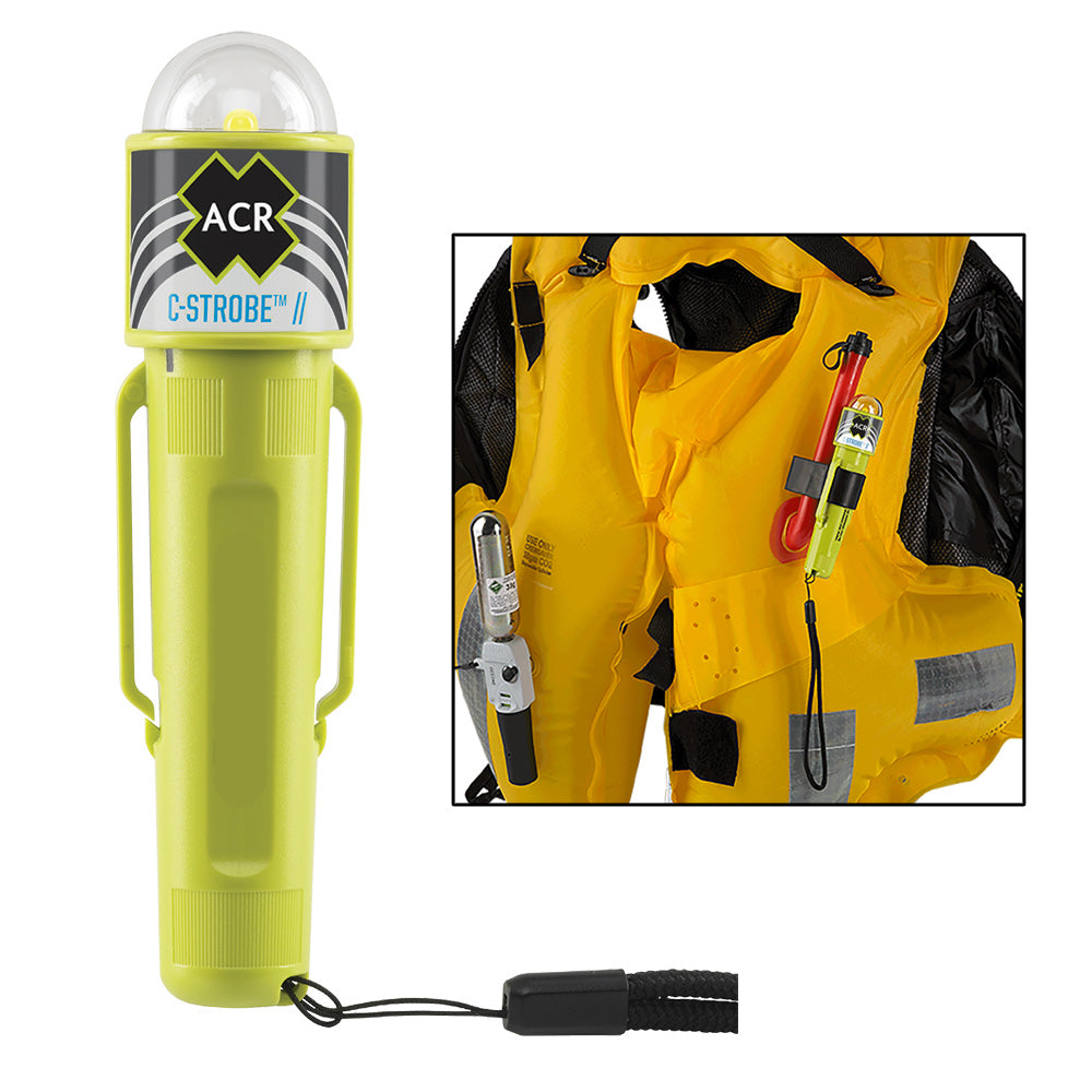 ACR C Strobe Light [3965.1] - Emergency Signaling Device for Boating, Aviation & Outdoor Survival - Waterproof & High Visibility Safety Flashlight