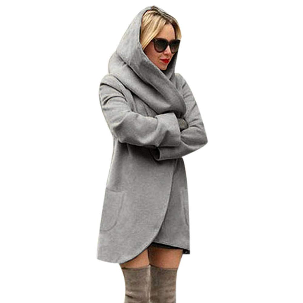 Women's Fleece Petite Jacket - Wool Hooded Thin Coat Loose Casual Hoodie Overcoat for Ladies | Perfect for Fall, Winter & Outdoor Activities