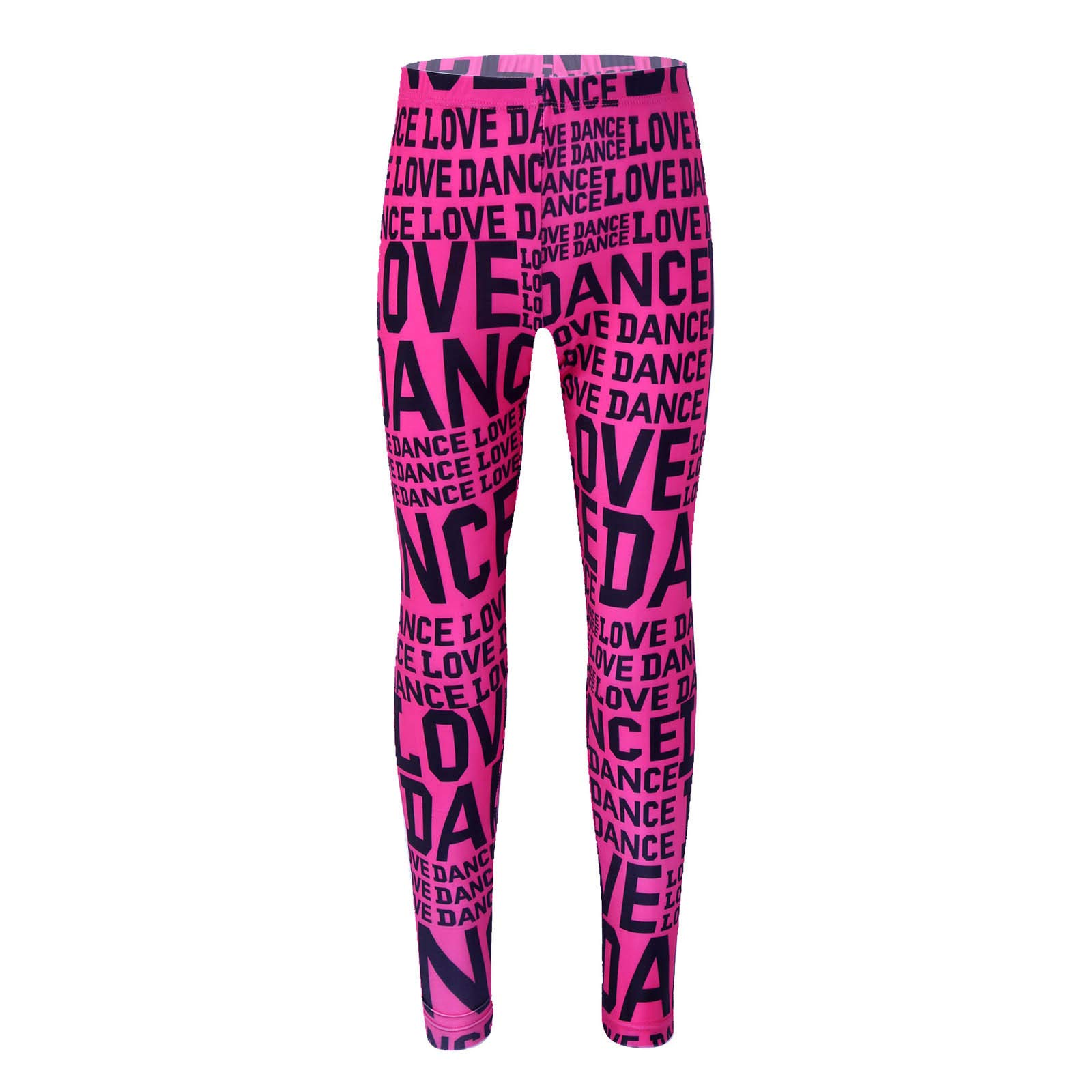 Moggemol Girls Stretchy Love Dance Leggings - Ballet Tights for Gymnastics & Performing Arts - Perfect for Dance Classes, Yoga, and Casual Wear