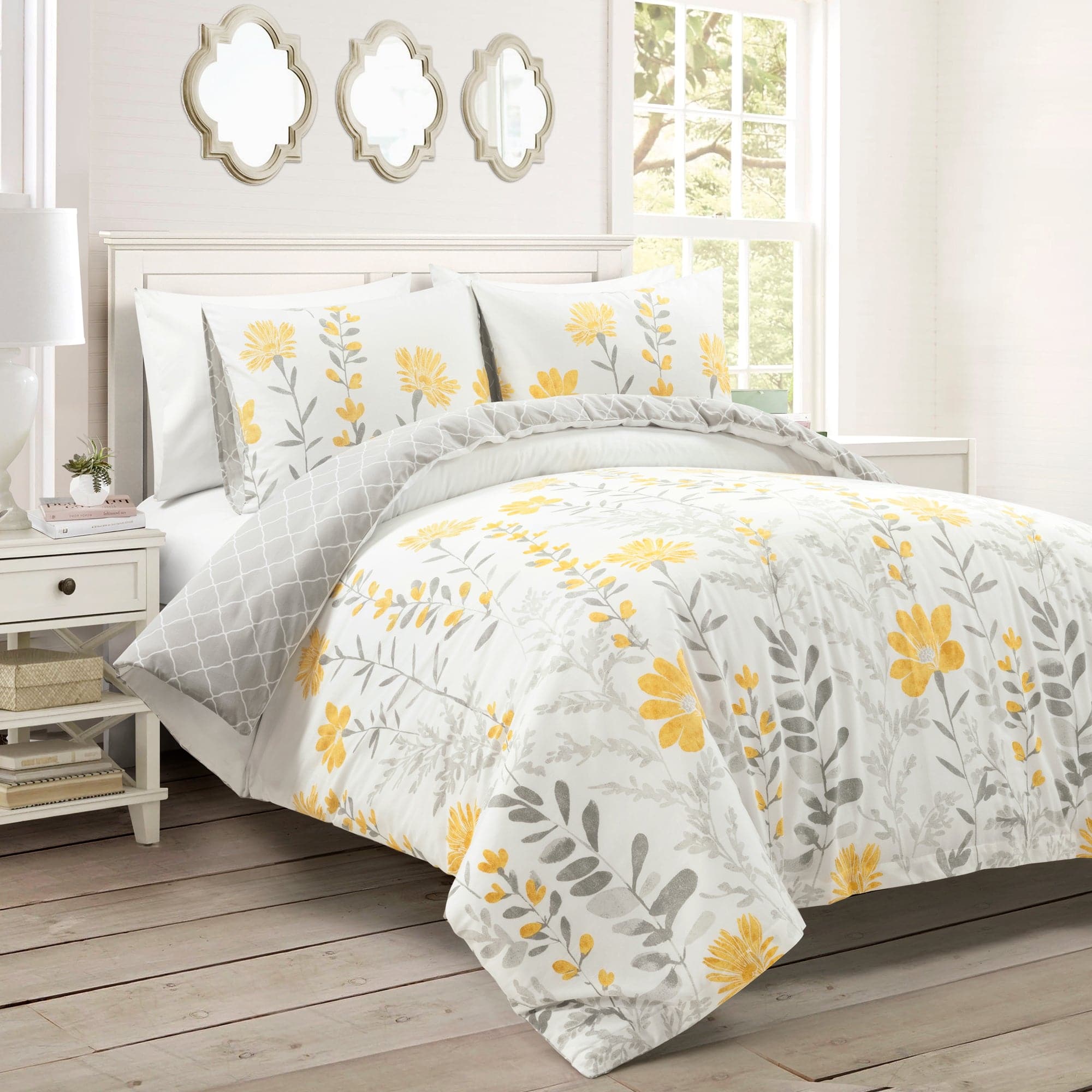Reversible Cotton Duvet Cover 3-Piece Set - Soft & Breathable Bedding for All Seasons | Perfect for Master Bedroom, Guest Room & Dorm Decor