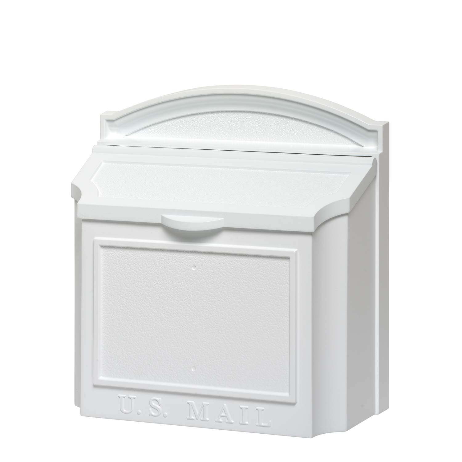 Whitehall Products 16139 Wall Mount Mailbox in White - Durable Outdoor Mailbox for Home, Office & Apartment Use