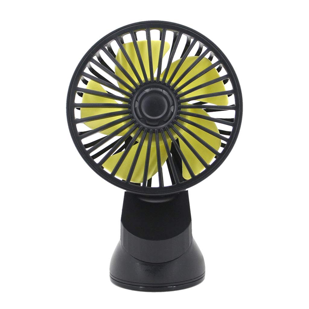 HELYZQ USB Car Fan with Suction Cup - 3 Speed Adjustable Mini Fan for SUV, Boat, Office & Home Use | Portable Cooling Fan for Travel, Work & Outdoor Activities