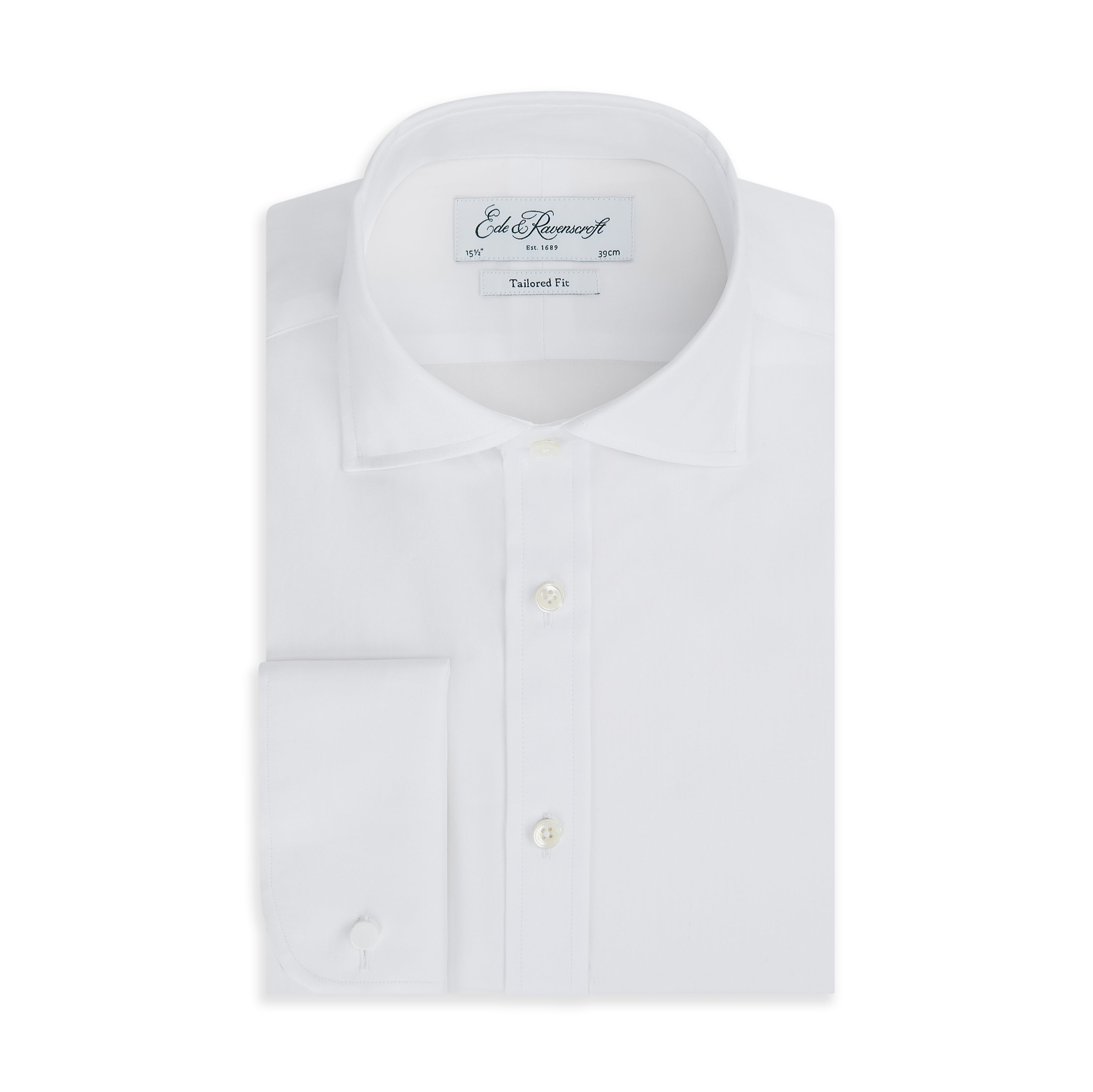 Abbott White Herringbone Button Down Shirt for Men - Classic Casual & Business Wear - Perfect for Office, Date Night and Weekend Outings
