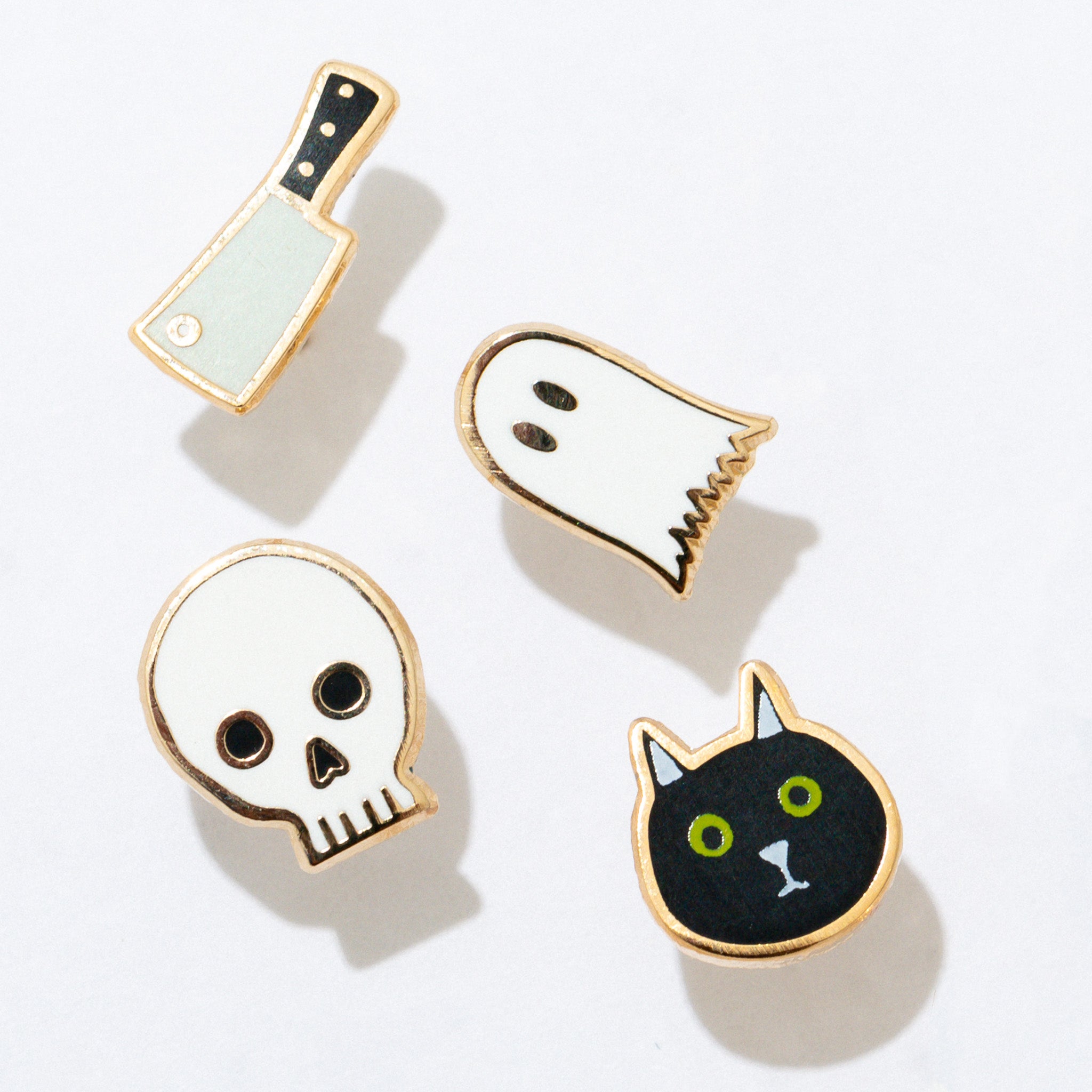 Spooky Stud Earrings Set - Halloween Gothic Punk Jewelry for Women - Perfect for Costume Parties, Cosplay & Everyday Edgy Style